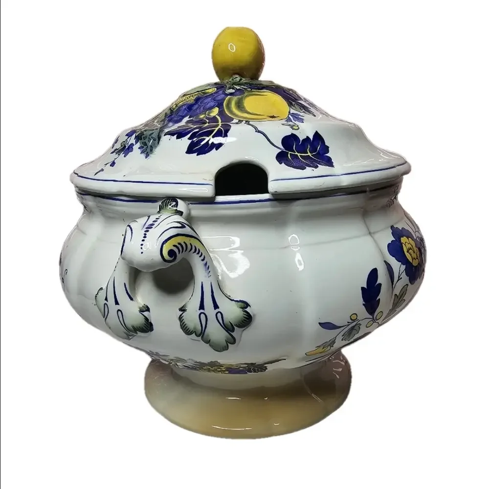 Vintage Spode Blue Bird Soup Tureen With Lid